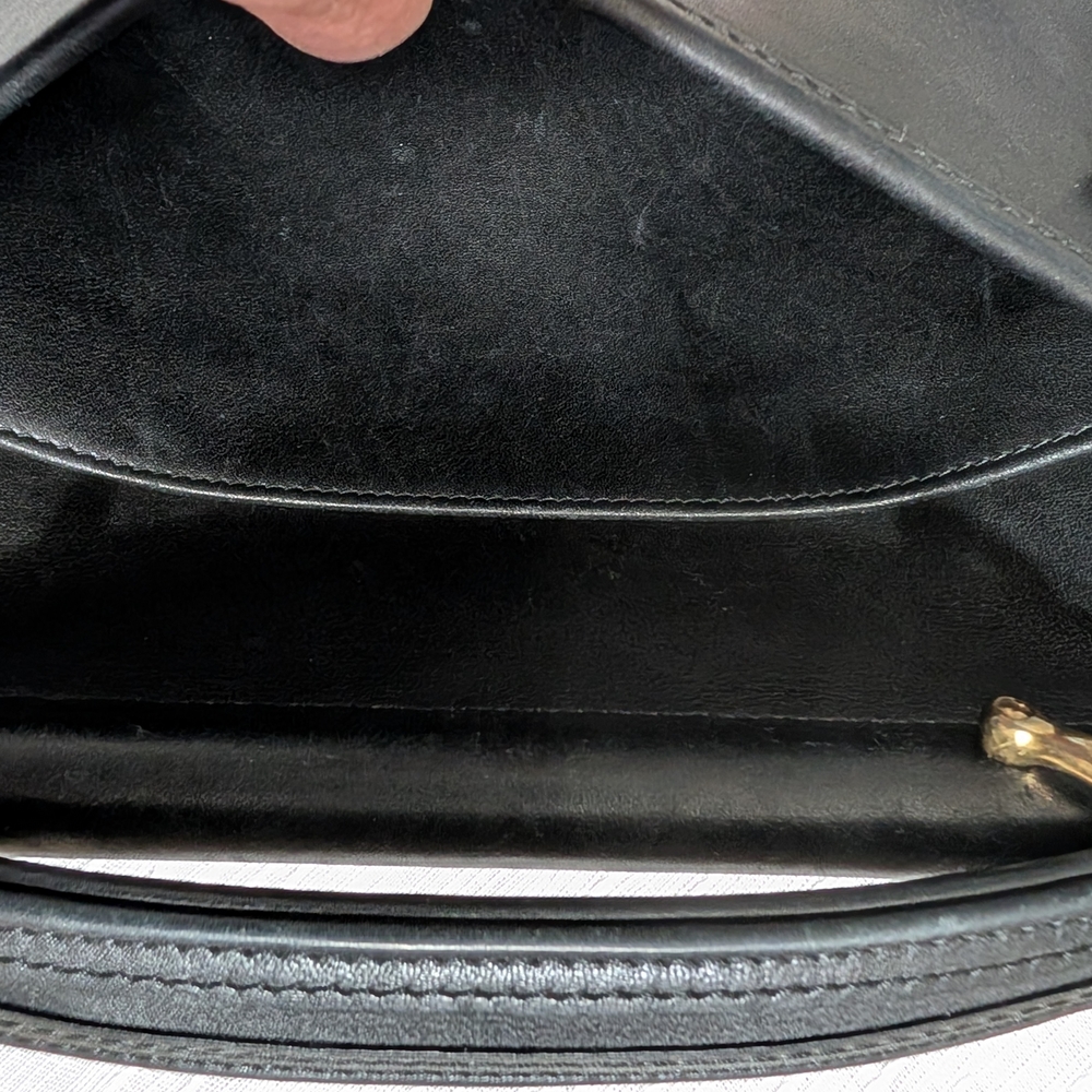Vintage 90's Coach Black Willis Turn Lock Single Flap Leather Satchel Bag 9927 - Picture 15 of 15